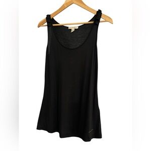 Burberry London Black Sleeveless 100% Viscose Blouse